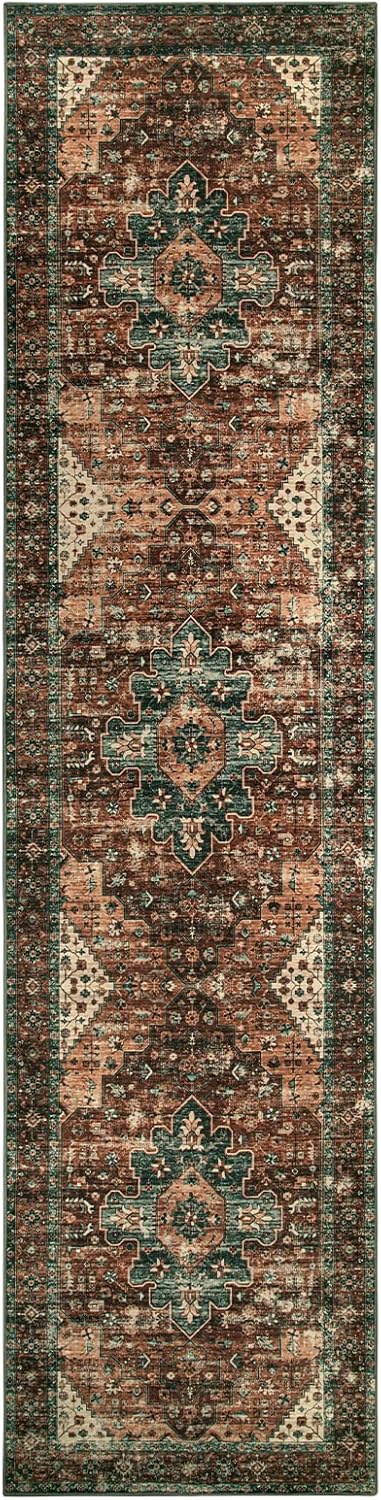 Washable Round Rug 6FT Large Living Room Circle