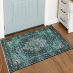 Washable Round Rug 6FT Large Living Room Circle