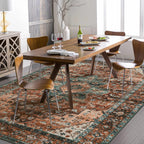 Washable Round Rug 6FT Large Living Room Circle