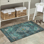Washable Round Rug 6FT Large Living Room Circle