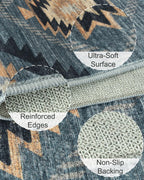 Washable Rug -%63 Cotton Low Pile Carpet