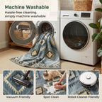 Washable Rug -%63 Cotton Low Pile Carpet