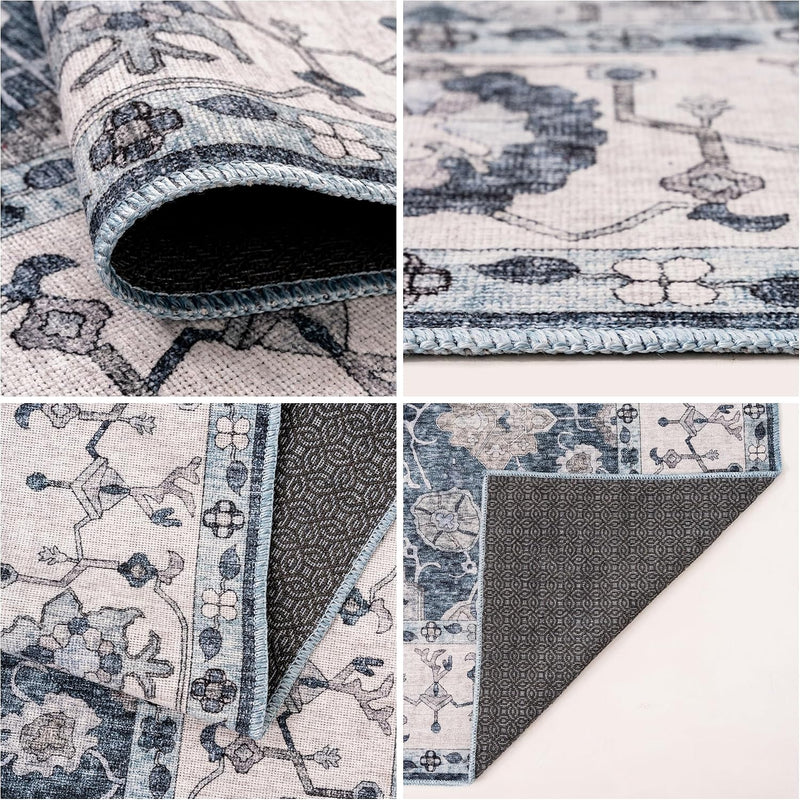 Washable Rug -%63 Cotton Low Pile Carpet