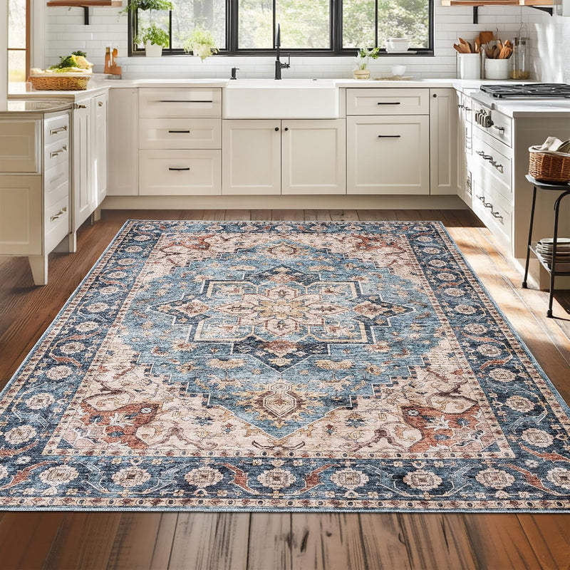 Washable Rug -%63 Cotton Low Pile Carpet