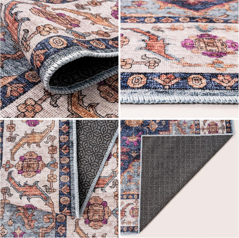 Washable Rug -%63 Cotton Low Pile Carpet