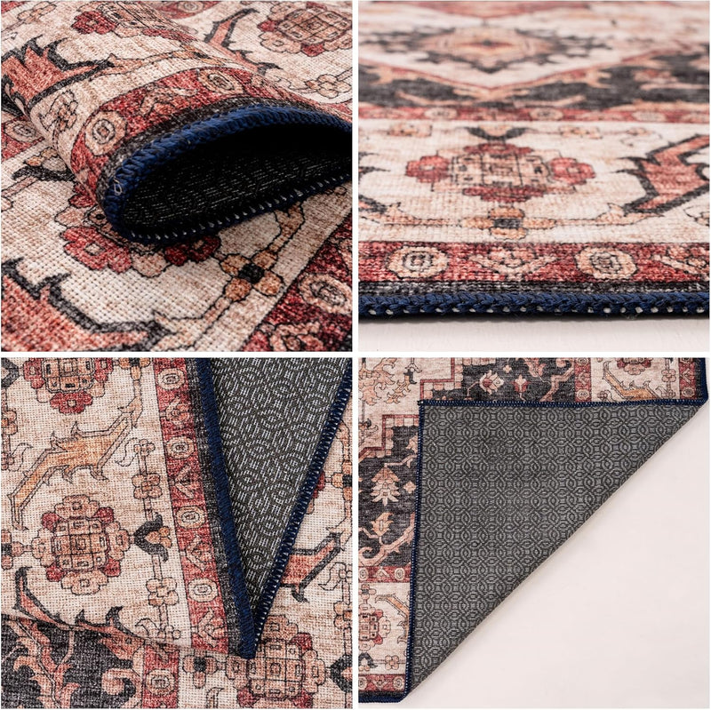 Washable Rug -%63 Cotton Low Pile Carpet