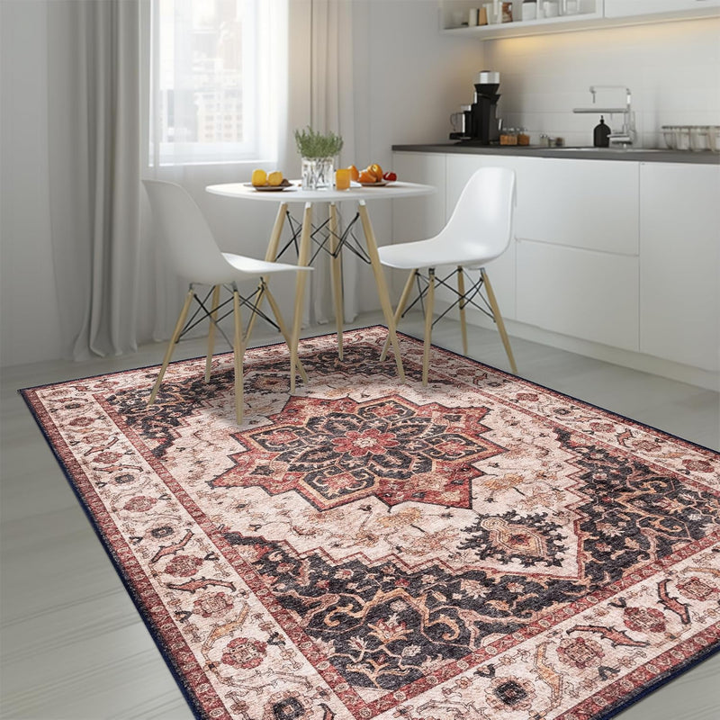 Washable Rug -%63 Cotton Low Pile Carpet