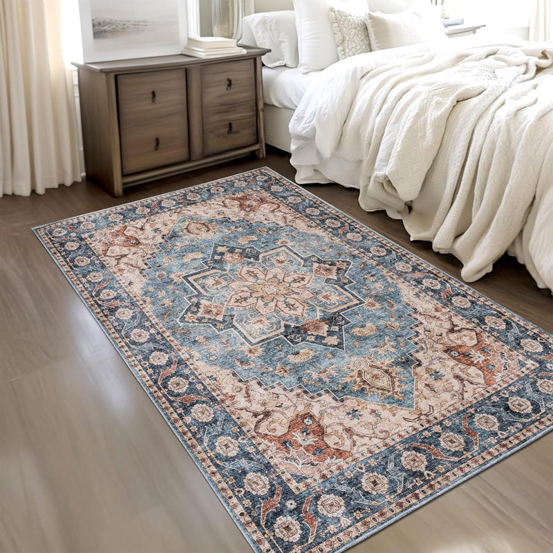 Washable Rug -%63 Cotton Low Pile Carpet