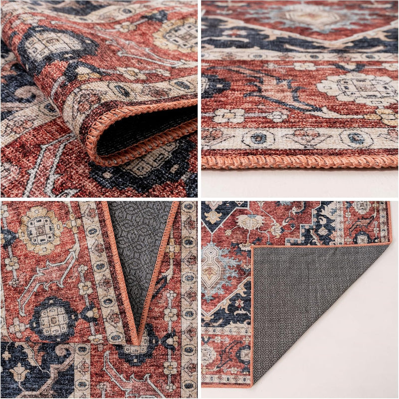 Washable Rug -%63 Cotton Low Pile Carpet