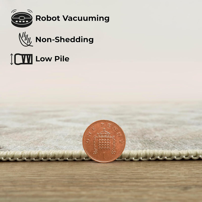 Washable Rug 75% Recycled Cotton Short Pile