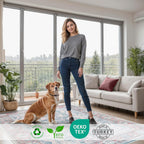 Washable Rug 75% Recycled Cotton Short Pile