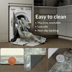 Washable Rug 75% Recycled Cotton Short Pile