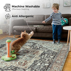 Washable Rug Midsize Aesthetic Crimson 75% Recycled