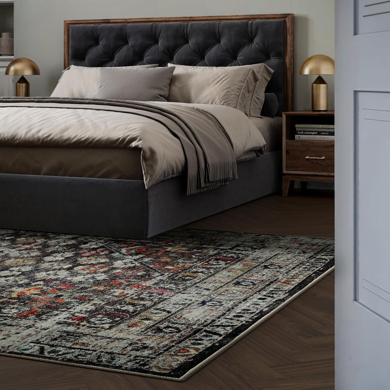 Washable Rug Midsize Aesthetic Crimson 75% Recycled