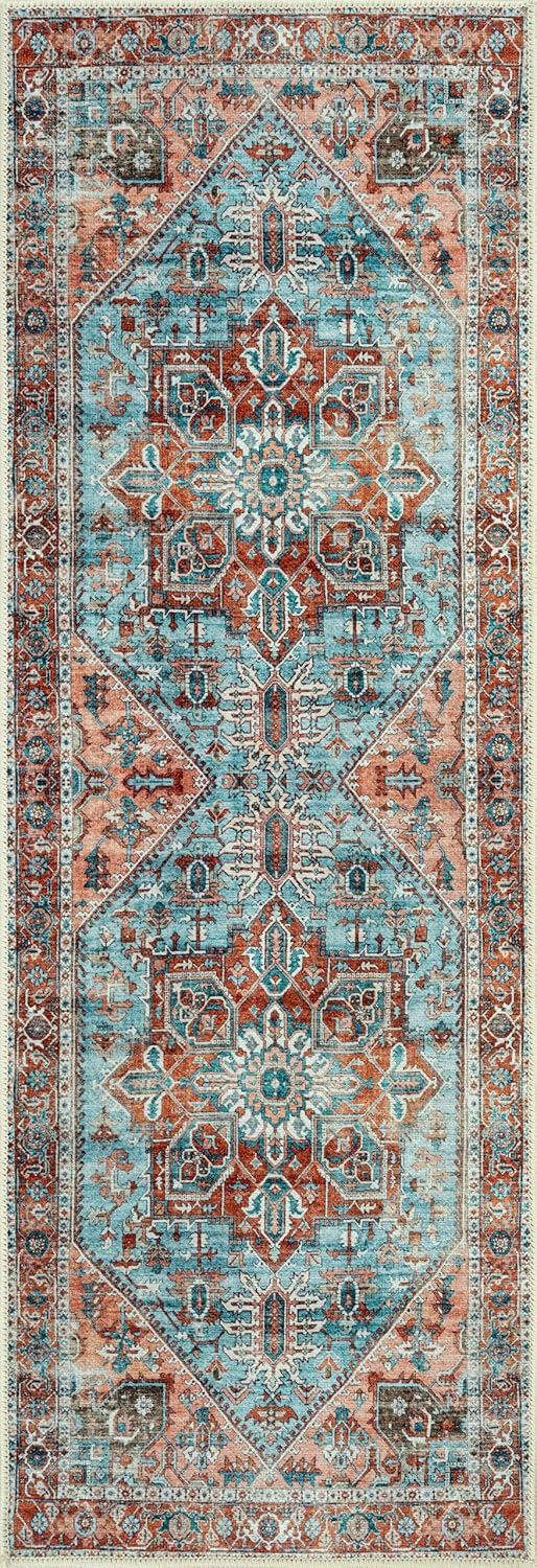 Washable Rug Midsize Aesthetic Crimson 75% Recycled
