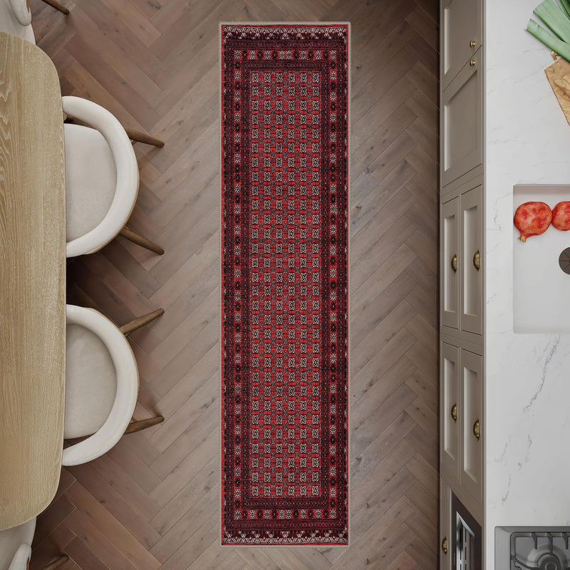 Washable Rug Midsize Aesthetic Crimson 75% Recycled