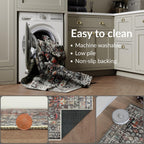 Washable Rug 75% Recycled Cotton Short Pile