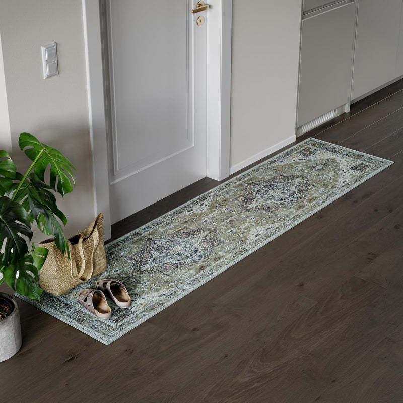 Washable Rug Midsize Aesthetic Crimson 75% Recycled