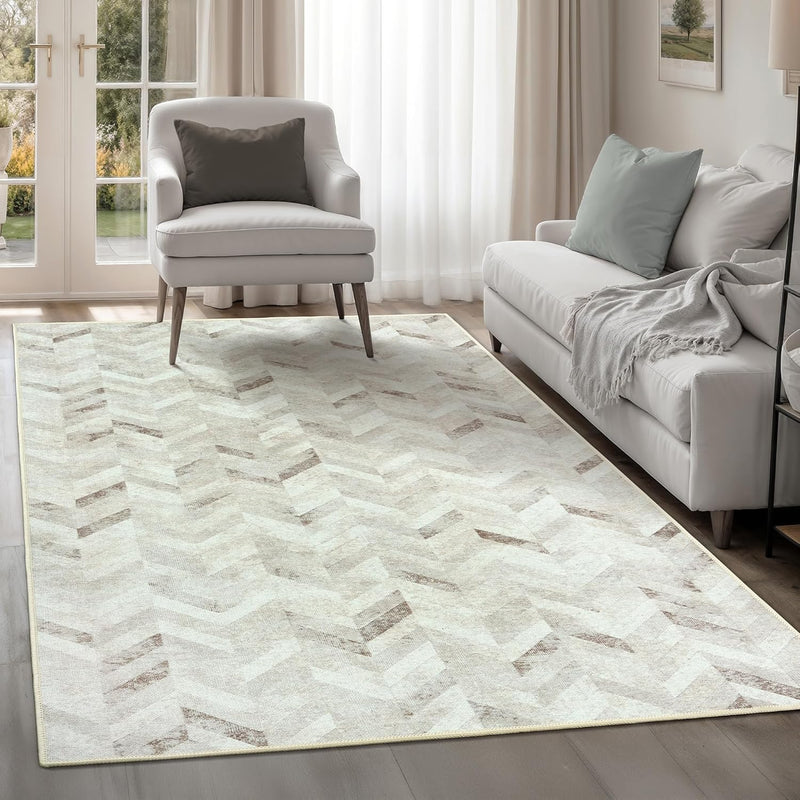 Washable Rug Midsize Aesthetic Crimson 75% Recycled