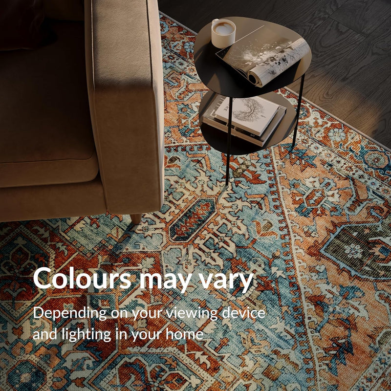 Washable Rug Midsize Aesthetic Crimson 75% Recycled