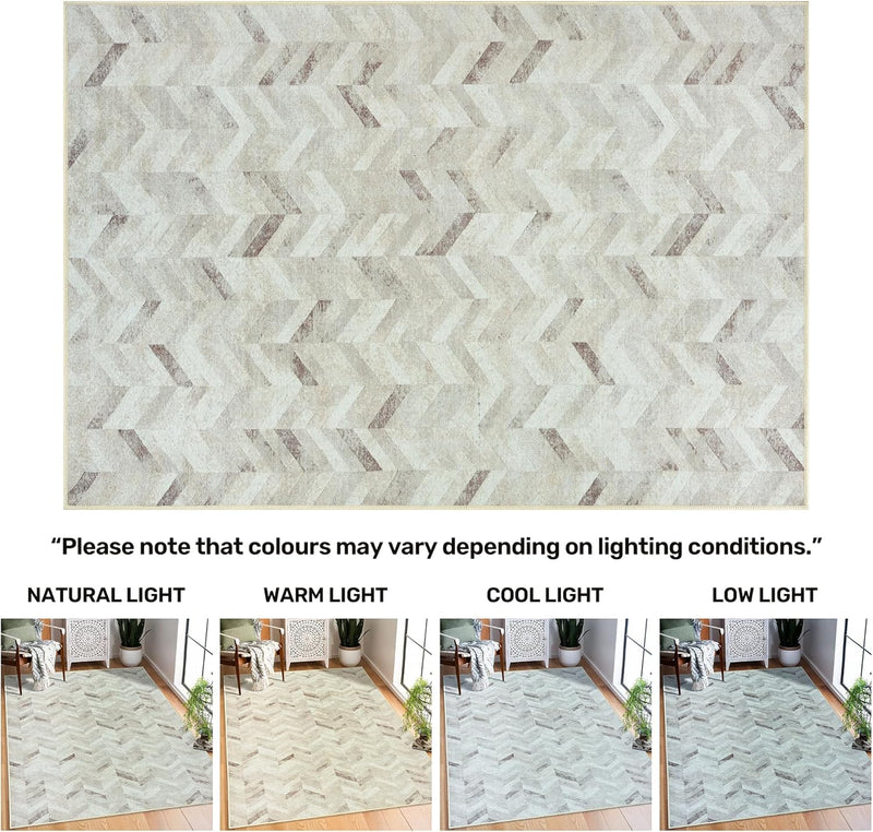 Washable Rug 75% Recycled Cotton Short Pile