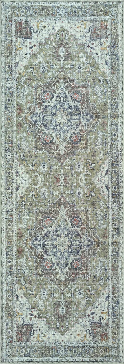 Washable Rug Midsize Aesthetic Crimson 75% Recycled