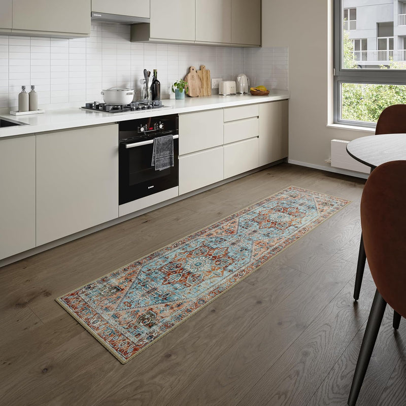 Washable Rug Midsize Aesthetic Crimson 75% Recycled