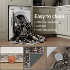 Washable Rug Midsize Aesthetic Crimson 75% Recycled