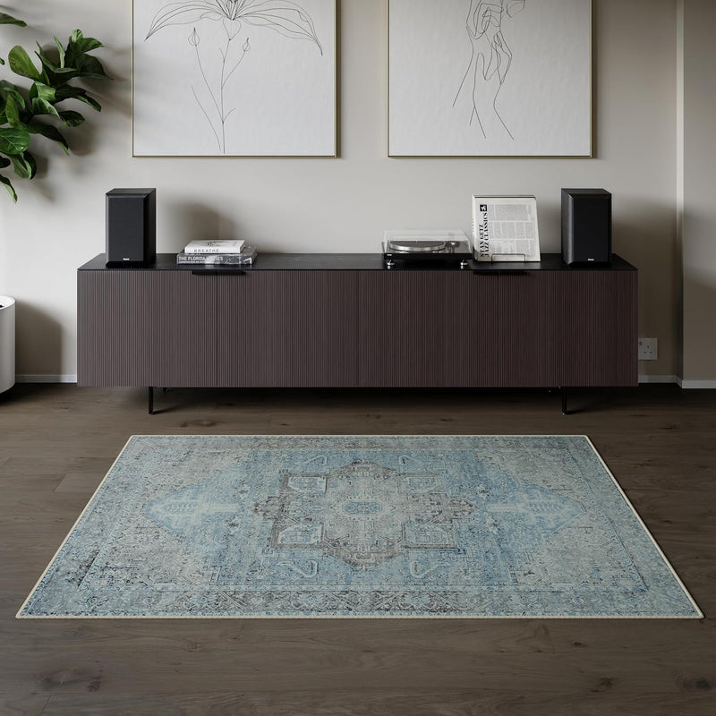 Washable Rug Midsize Aesthetic Crimson 75% Recycled