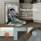 Washable Rug 75% Recycled Cotton Short Pile