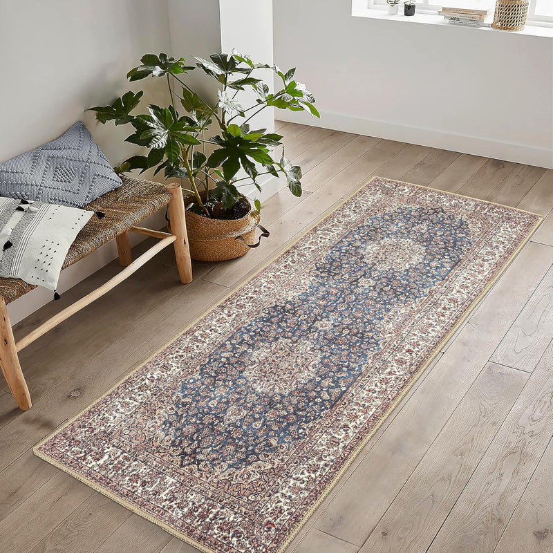 Washable Rug Midsize Aesthetic Crimson 75% Recycled