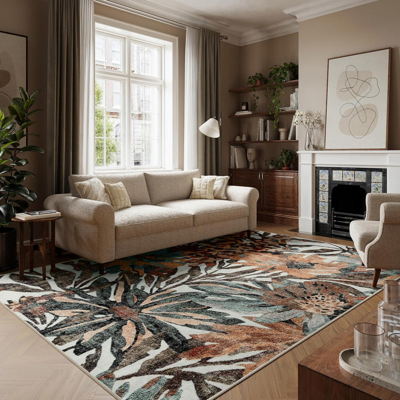 Washable Rug Midsize Aesthetic Crimson 75% Recycled