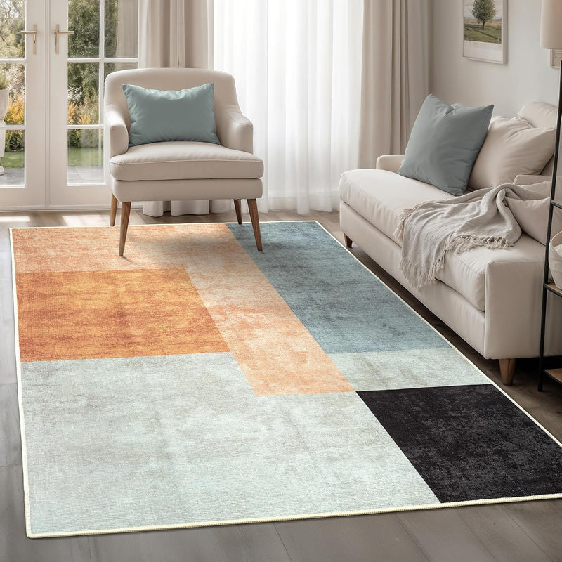 Washable Rug Midsize Aesthetic Crimson 75% Recycled
