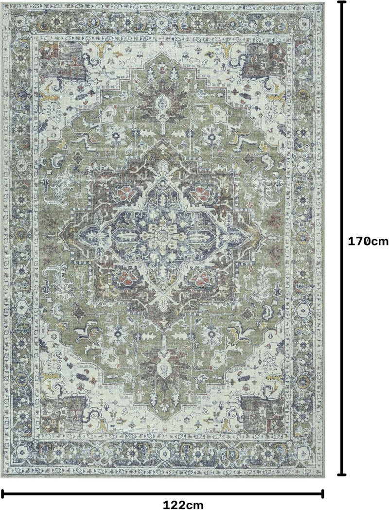Washable Rug Midsize Aesthetic Crimson 75% Recycled