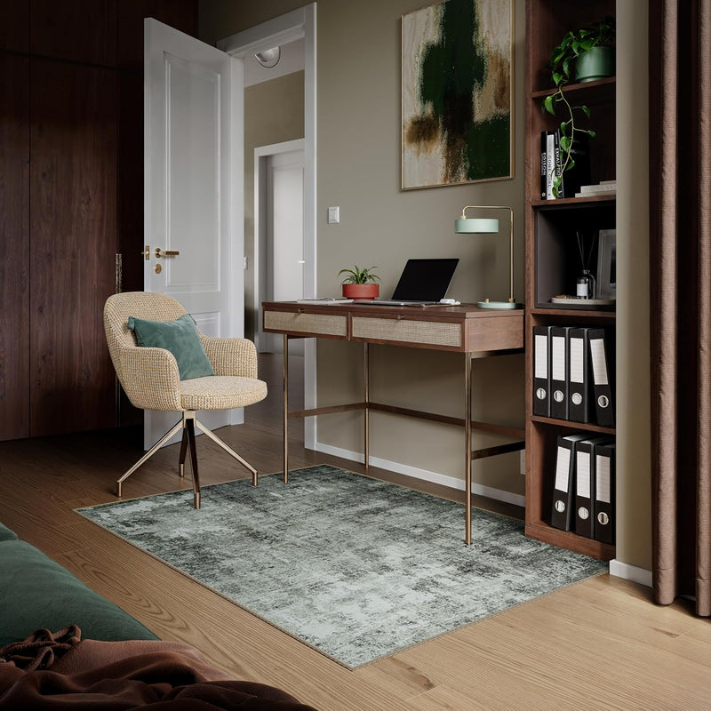 Washable Rug Midsize Aesthetic Crimson 75% Recycled