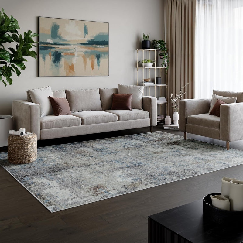 Washable Rug Midsize Aesthetic Crimson 75% Recycled
