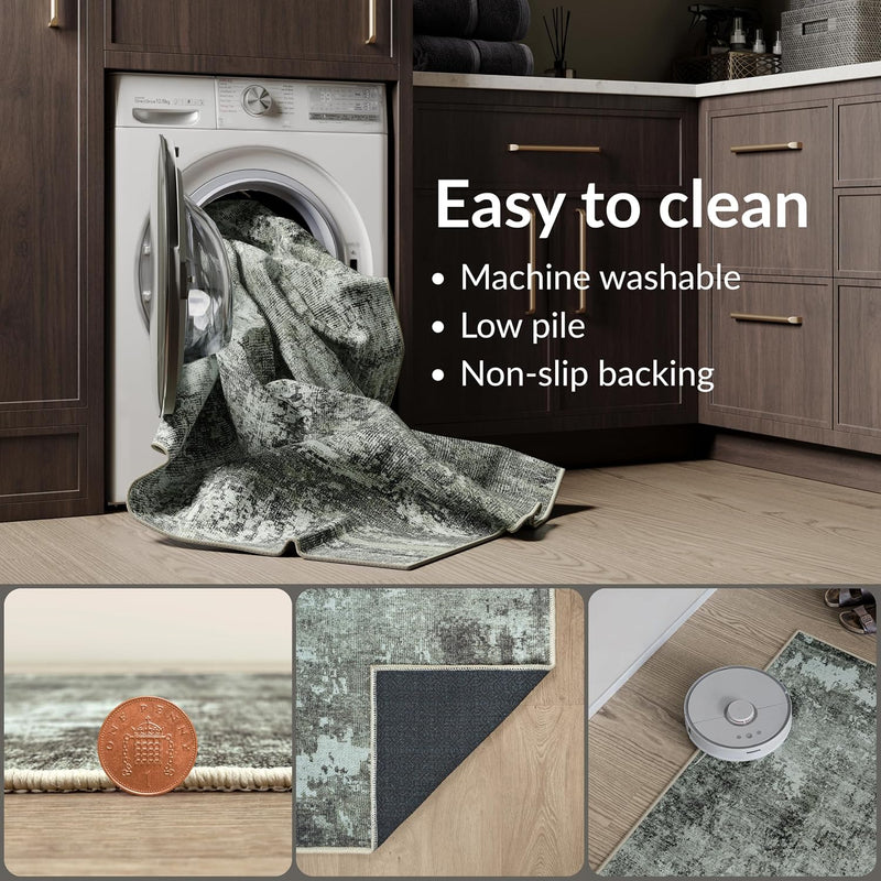 Washable Rug 75% Recycled Cotton Short Pile