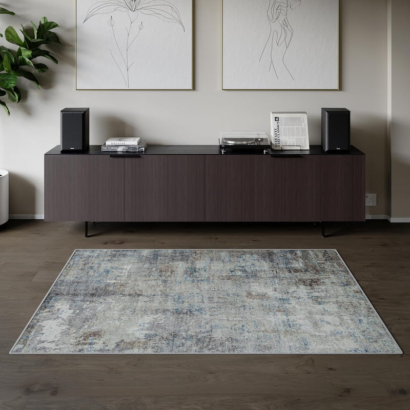 Washable Rug Midsize Aesthetic Crimson 75% Recycled