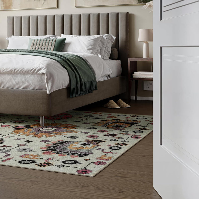 Washable Rug Midsize Aesthetic Crimson 75% Recycled