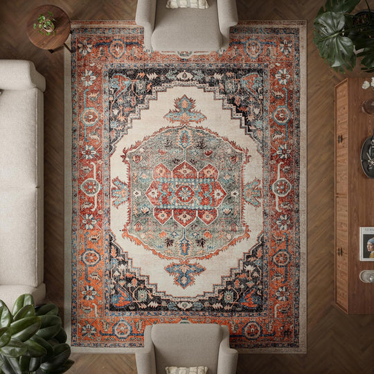 Washable Rug 75% Recycled Cotton Short Pile