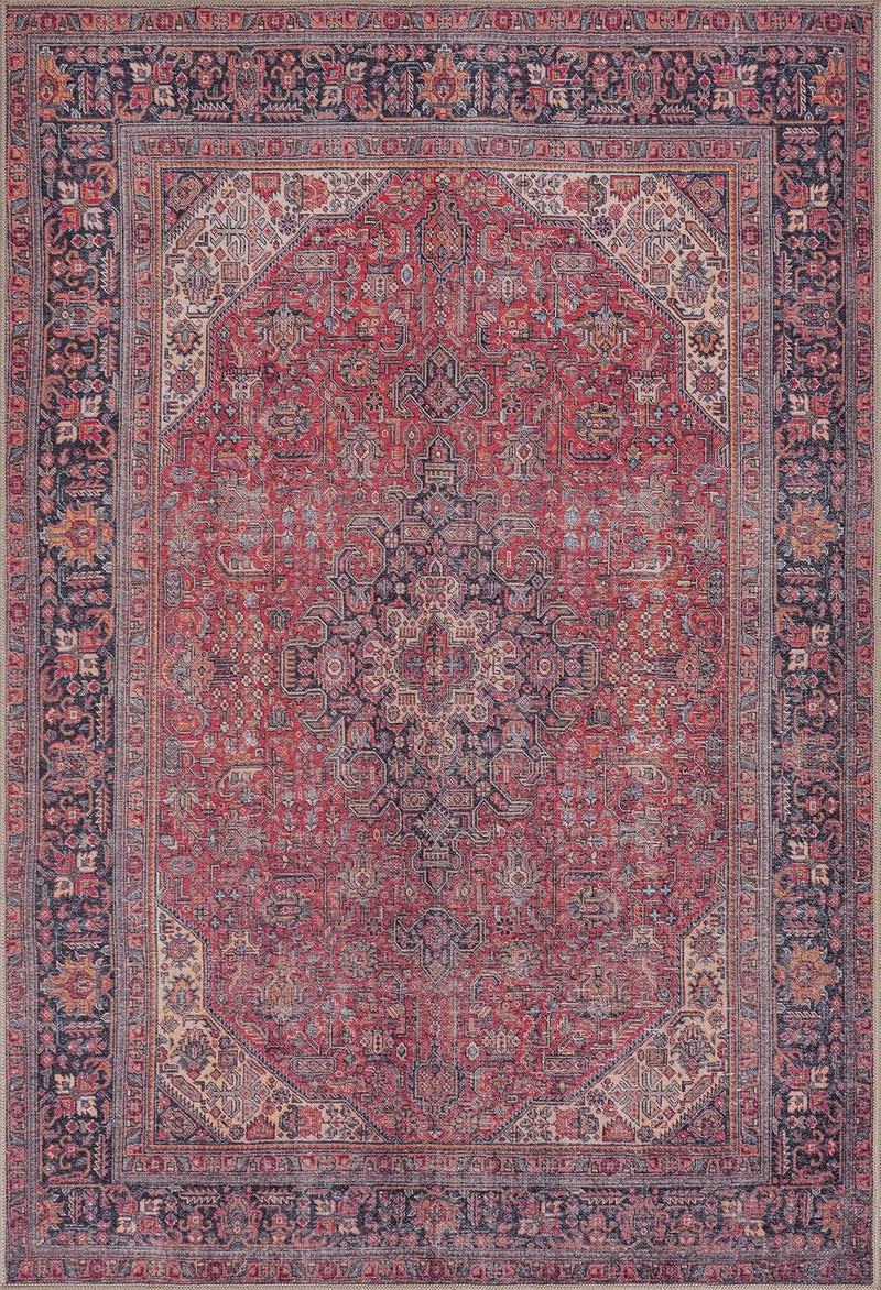 Washable Rug Midsize Aesthetic Crimson 75% Recycled