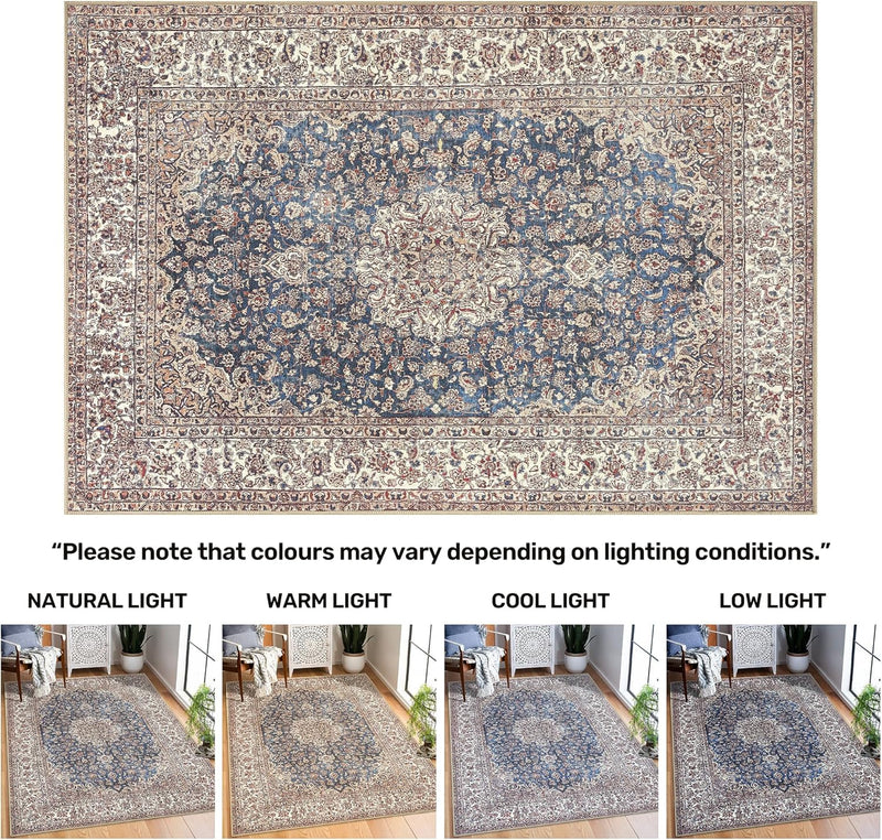 Washable Rug Midsize Aesthetic Crimson 75% Recycled