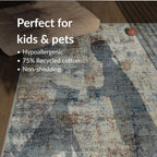 Washable Rug 75% Recycled Cotton Short Pile