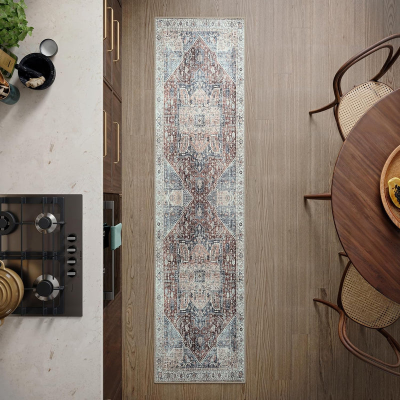 Washable Rug Midsize Aesthetic Crimson 75% Recycled