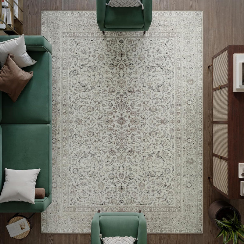 Washable Rug Midsize Aesthetic Crimson 75% Recycled