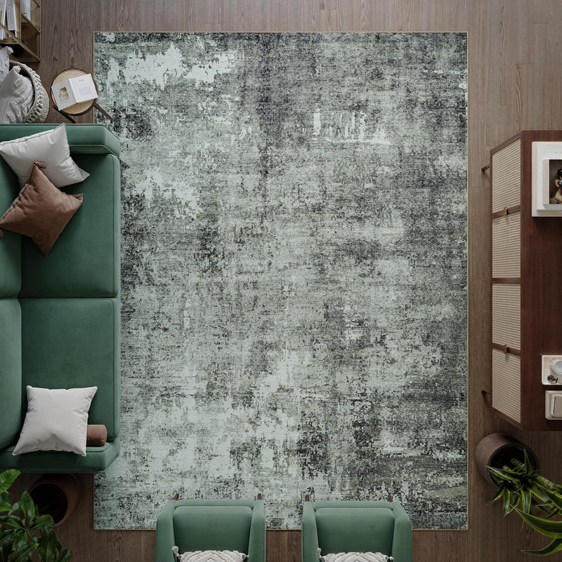Washable Rug Midsize Aesthetic Crimson 75% Recycled