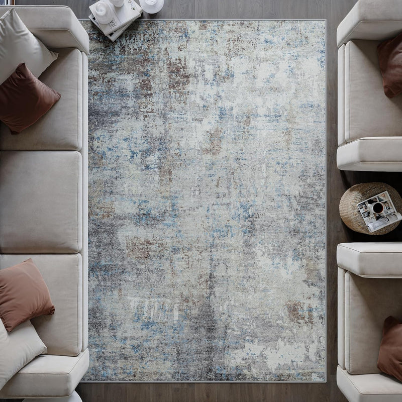 Washable Rug Midsize Aesthetic Crimson 75% Recycled