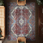 Washable Rug Midsize Aesthetic Crimson 75% Recycled
