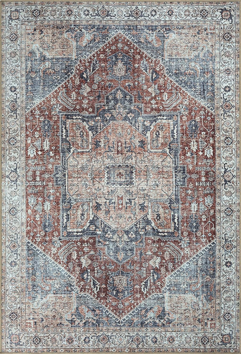Washable Rug Midsize Aesthetic Crimson 75% Recycled