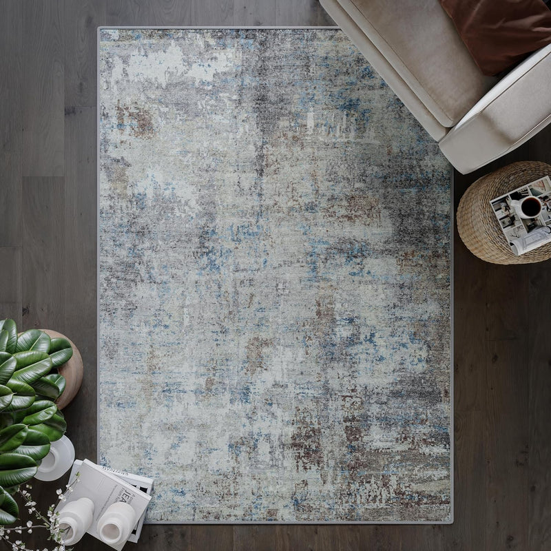 Washable Rug Midsize Aesthetic Crimson 75% Recycled